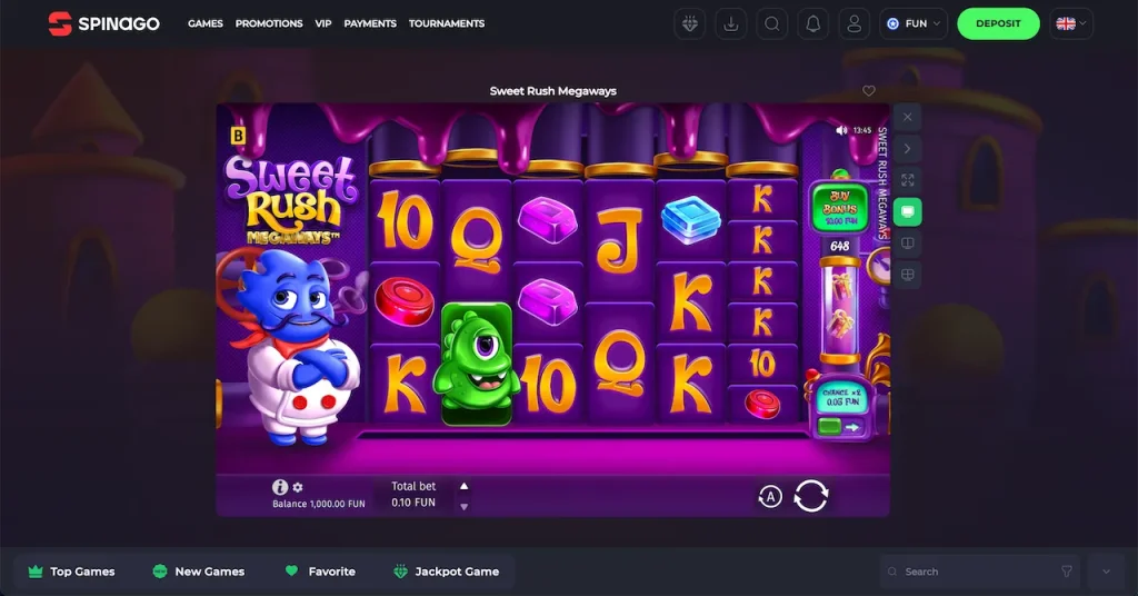 Spinago Casino Slot play